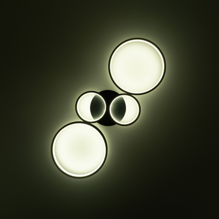 Brilagi - димируемо LED таванно осветително тяло RINGO LED/34W/230V 3000-6000K 28x78 cm черно + дистанционно управление