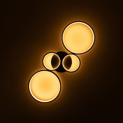 Brilagi - димируемо LED таванно осветително тяло RINGO LED/34W/230V 3000-6000K 28x78 cm черно + дистанционно управление