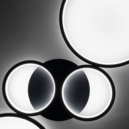 Brilagi - димируемо LED таванно осветително тяло RINGO LED/34W/230V 3000-6000K 28x78 cm черно + дистанционно управление