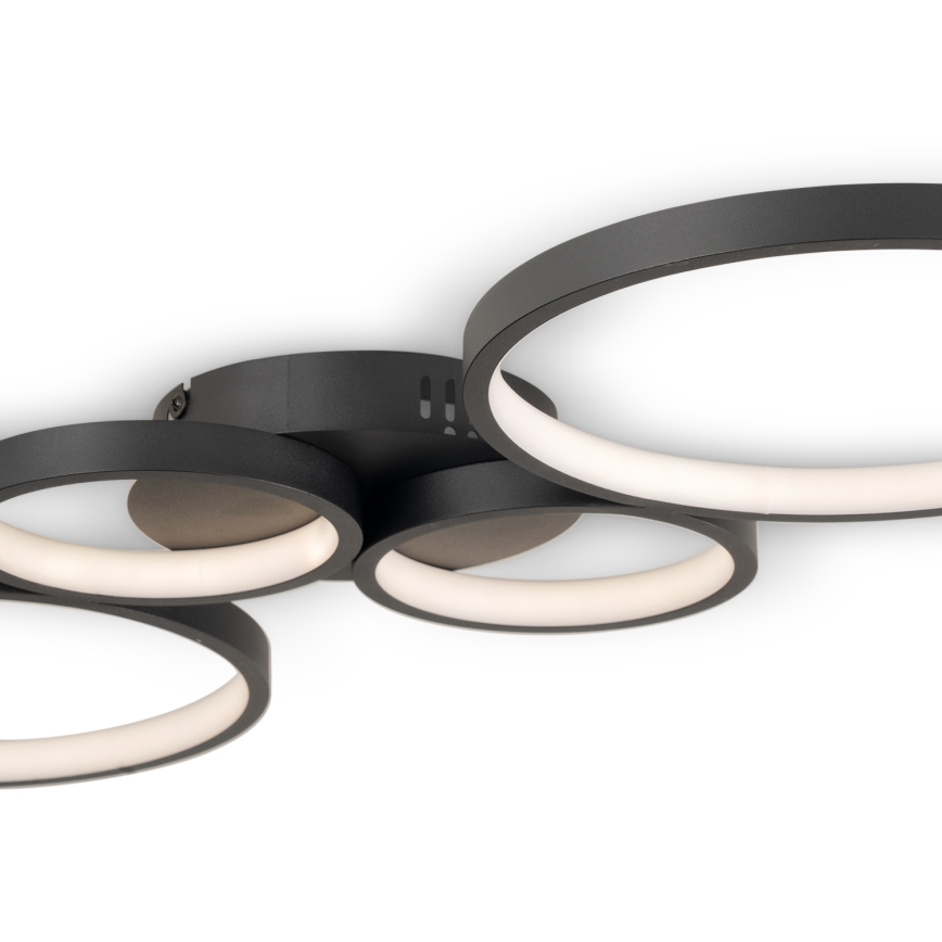 Brilagi - димируемо LED таванно осветително тяло RINGO LED/34W/230V 3000-6000K 28x78 cm черно + дистанционно управление