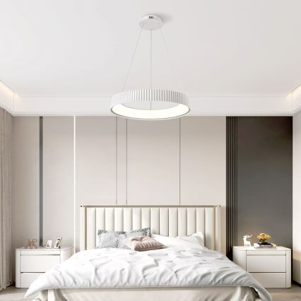 BRILAGI - LED димируем полилей на кабел FALCON MODERN LED/54W/230V 3000-6000K Ø 60 cm бял + дистанционно управление