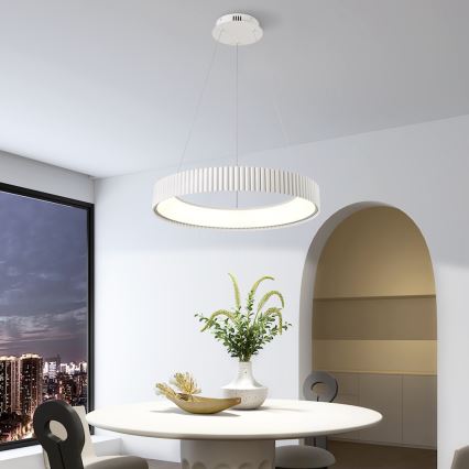 BRILAGI - LED димируем полилей на кабел FALCON MODERN LED/54W/230V 3000-6000K Ø 60 cm бял + дистанционно управление
