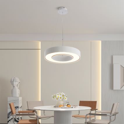 Brilagi - LED полилей с възможност за димиране на кабел LUMIX LED/48W/230V 3000-6000K бял Ø 50 см + дистанционно управление