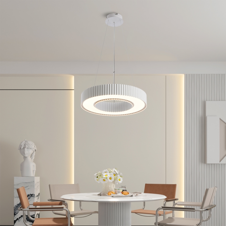 Brilagi - LED полилей с възможност за димиране на кабел LUMIX LED/48W/230V 3000-6000K бял Ø 50 см + дистанционно управление