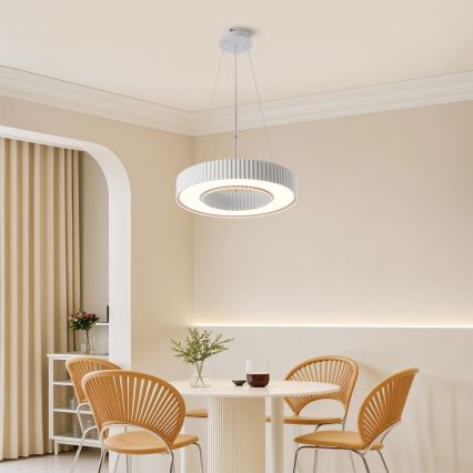 Brilagi - LED полилей с възможност за димиране на кабел LUMIX LED/48W/230V 3000-6000K бял Ø 50 см + дистанционно управление