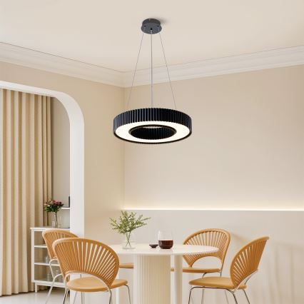 Brilagi - Димируем висящ полилей на кабел LUMIX LED/48W/230V 3000-6000K, черен, диаметър 50 cm + дистанционно управление