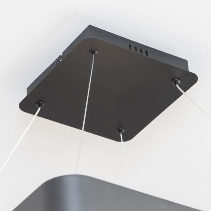 Brilagi - Димируем LED полилей на кабел FALCON II LED/125W/230V 3000-6500K 60x60 cm черен + дистанционно управление