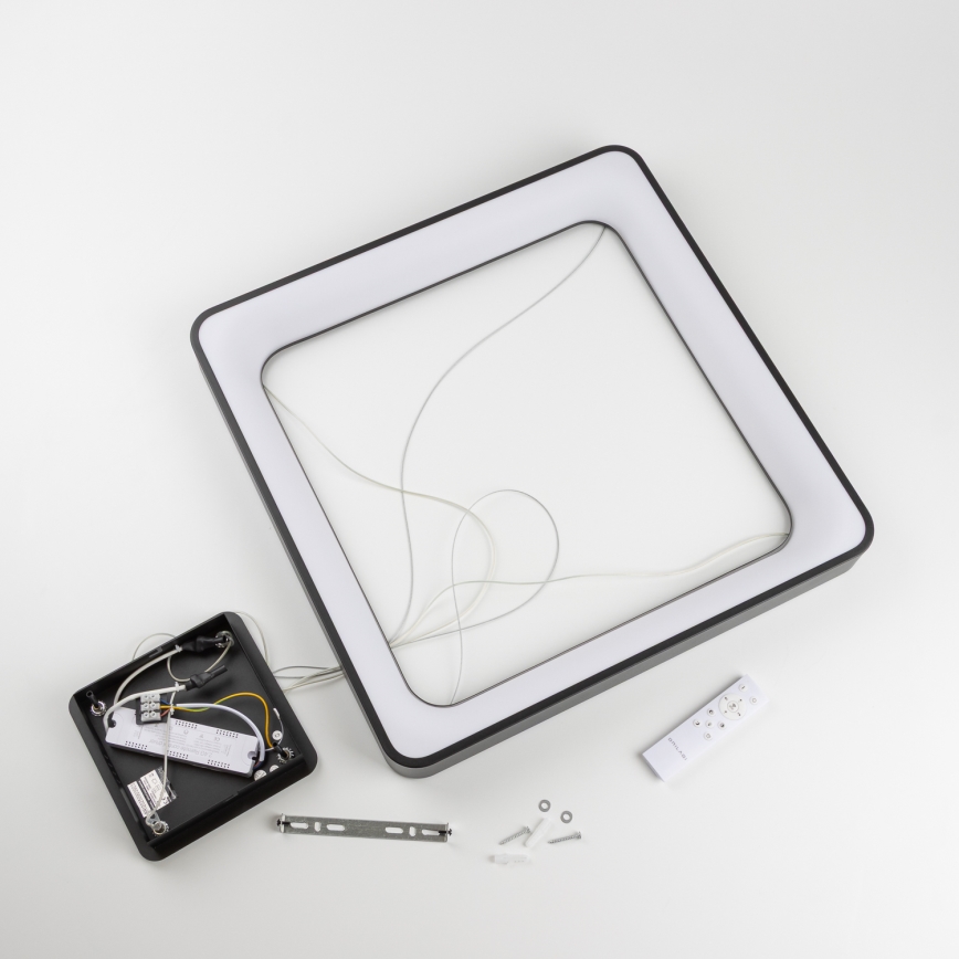 Brilagi - Димируем LED полилей на кабел FALCON II LED/125W/230V 3000-6500K 60x60 cm черен + дистанционно управление