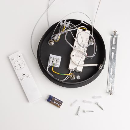 Brilagi - Димируем LED полилей на кабел FALCON LED/80W/230V 3000-6500K диаметър 60 см черен + дистанционно управление