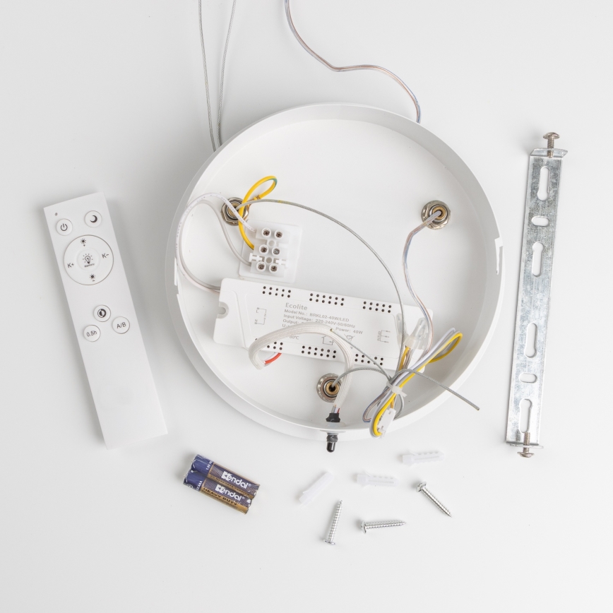 Brilagi - Димируема LED люстра с кабелно окачване FALCON LED/80W/230V 3000-6500K Ø 60 см бяла + дистанционно управление