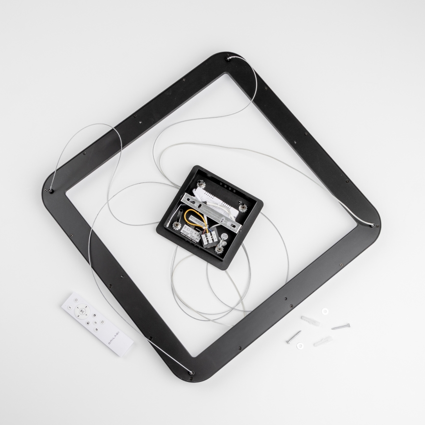 Brilagi - LED димируем полилей на кабел FALCON SLIM LED/50W/230V 3000-6500K 50x50 cm черен + дистанционно управление