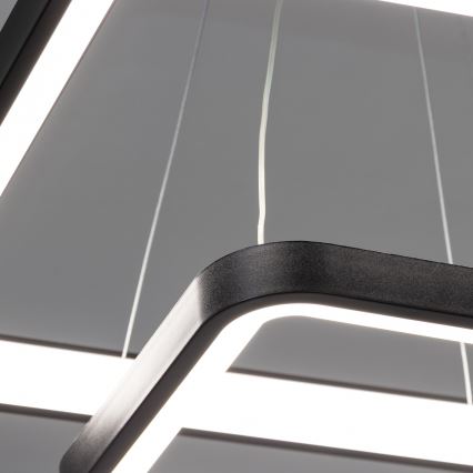 Brilagi - LED димируем полилей на кабел FALCON SLIM LED/78W/230V 3000-6500K 50x50 cm черен + дистанционно управление