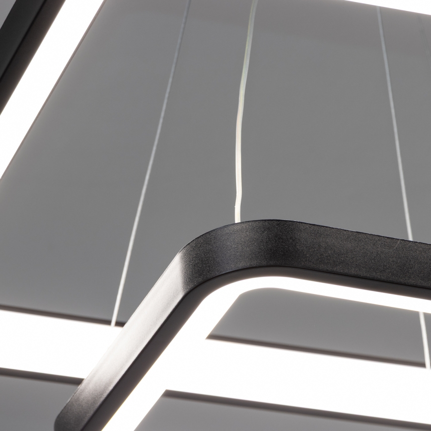 Brilagi - LED димируем полилей на кабел FALCON SLIM LED/78W/230V 3000-6500K 50x50 cm черен + дистанционно управление