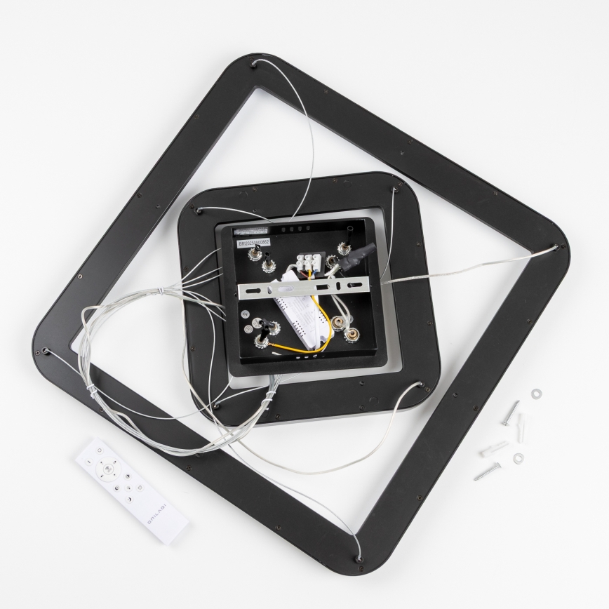 Brilagi - LED димируем полилей на кабел FALCON SLIM LED/78W/230V 3000-6500K 50x50 cm черен + дистанционно управление