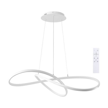 Brilagi - LED димируем полилей на кабел INFINITY LED/80W/230V 3000-6000K 80x80 cm бял + дистанционно управление