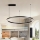 Brilagi - Димируем LED полилей на кабел PORTOFINO LED/60W/230V 3000-6000K диам. 80 см черен + дистанционно управление