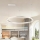 Brilagi - Димируем LED полилей на кабел PORTOFINO LED/60W/230V 3000-6000K с диаметър 80 см, сребрист + дистанционно управление