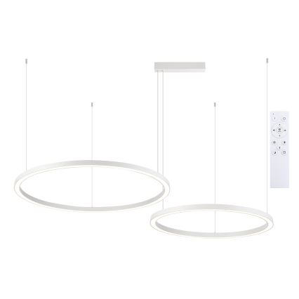 Brilagi - Полилей на кабел с възможност за димиране PORTOFINO LED/98W/230V 3000-6000K бял + дистанционно управление