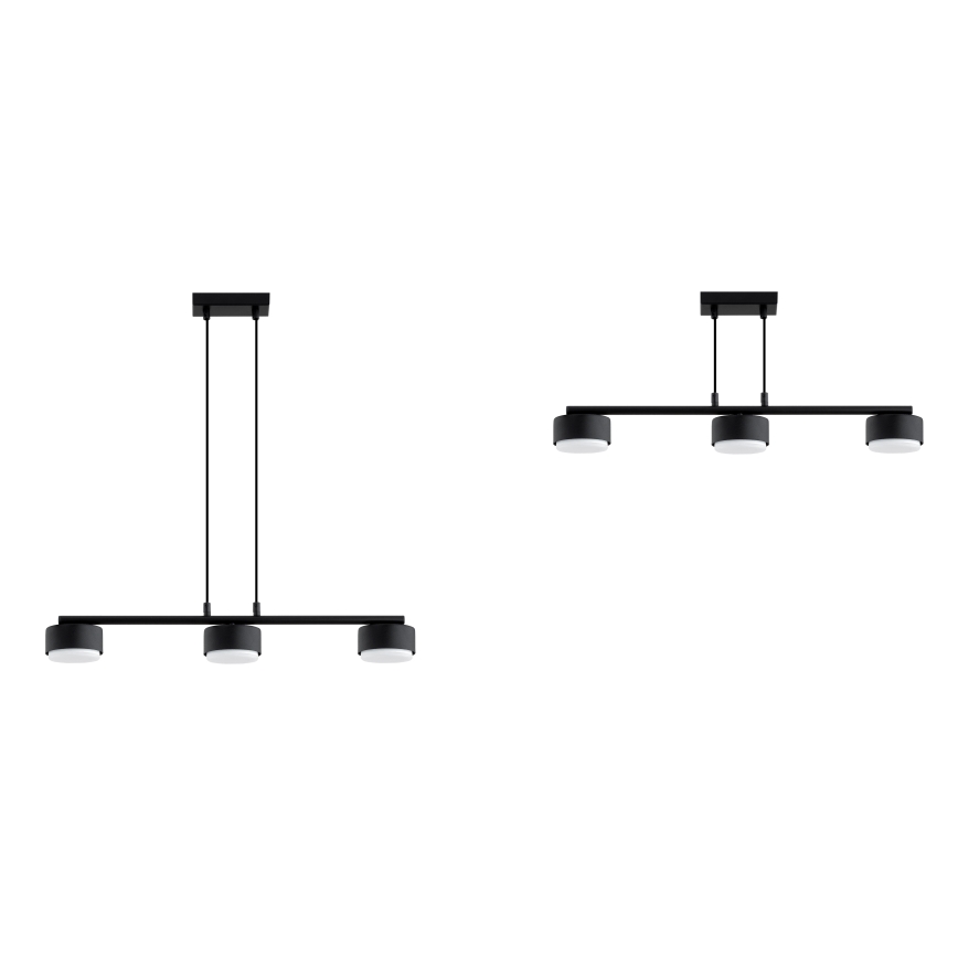 Brilagi - LED RBG+CCT Димируем полилей на кабел MONO 3xGX53/14W/230V 2700-6500K Wi-Fi Tuya черен