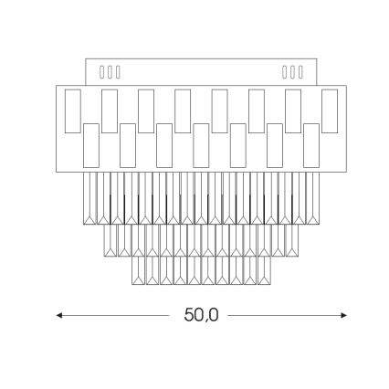 BRILAGI - Димируемо LED таванно осветително тяло AURELIA LED/45W/230V 3000–6000K Ø 50 см златисто + дистанционно управление