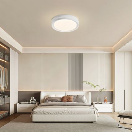 Brilagi - LED димируемо таванно осветително тяло KREON LED/54W/230V 3000-6000K черно, диаметър 38 см + дистанционно управление
