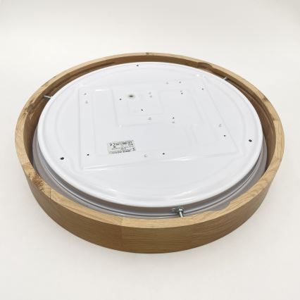 Brilagi - LED димируемо таванно осветително тяло MANAROLA SMART STARS LED/24W/230V 3000-6000K Wi-Fi Tuya Beacon Ø 41 см дъб + дистанционно управление