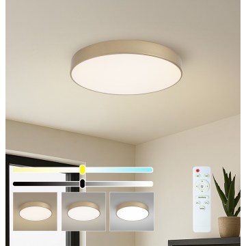 Brilagi - Димируем LED таванен плафон POOL LED/60W/230V 3000-6000K Ø 50 см златист + дистанционно управление
