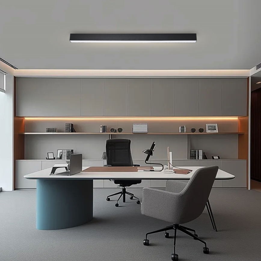 Brilagi - LED димируемо таванно осветително тяло SLEEKLINE SMART LED/40W/230V 3000-6000K Wi-Fi Tuya черно + дистанционно управление