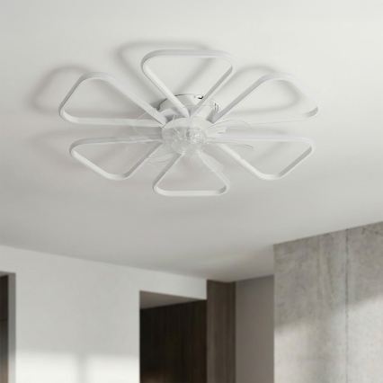 Brilagi - Димируем LED таванен вентилатор LED/38W/230V Ø 76 см бял + дистанционно управление