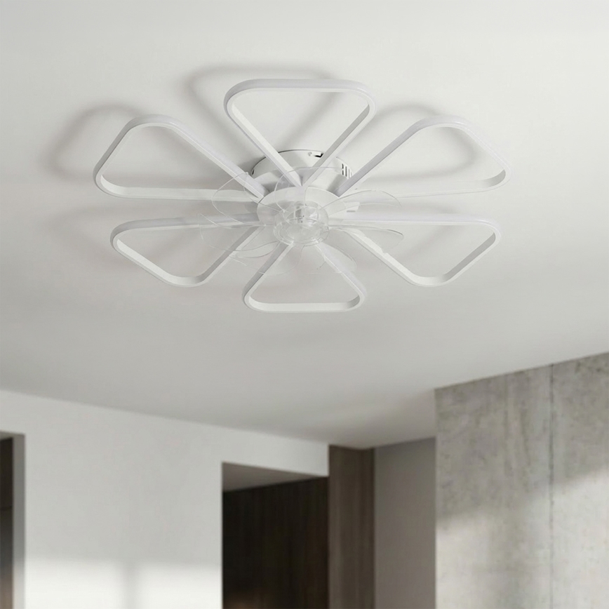 Brilagi - Димируем LED таванен вентилатор LED/38W/230V Ø 76 см бял + дистанционно управление