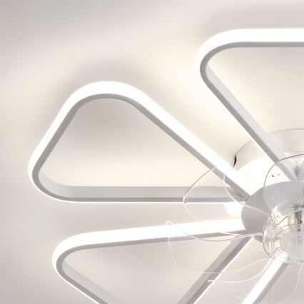 Brilagi - Димируем LED таванен вентилатор LED/38W/230V Ø 76 см бял + дистанционно управление