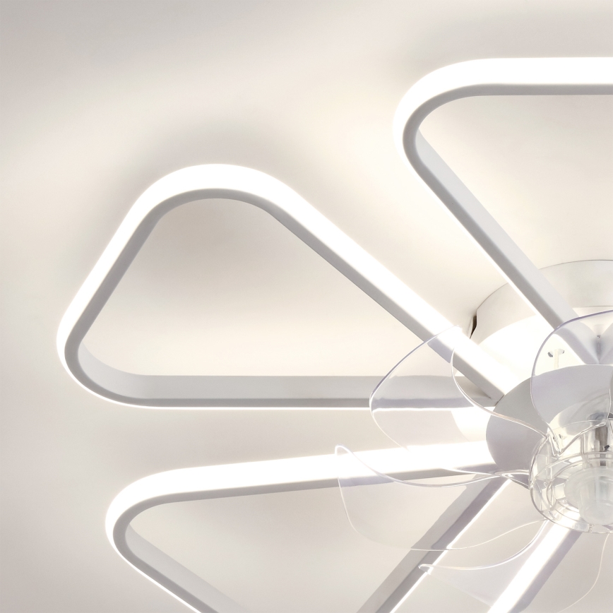Brilagi - Димируем LED таванен вентилатор LED/38W/230V Ø 76 см бял + дистанционно управление