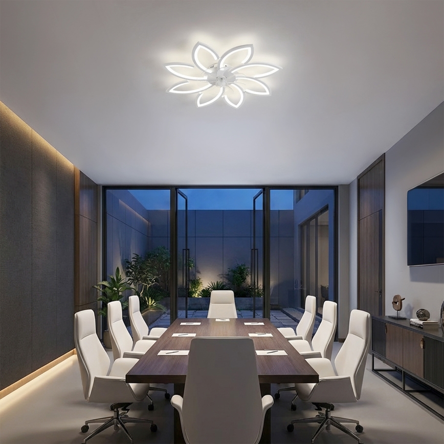 Brilagi - LED димируем таванен вентилатор LED/43W/230V 3000-6500K Ø 90 cm бял + дистанционно управление