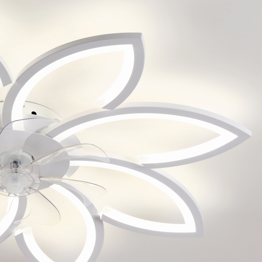 Brilagi - LED димируем таванен вентилатор LED/43W/230V 3000-6500K Ø 90 cm бял + дистанционно управление