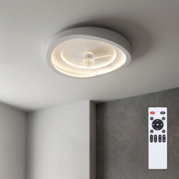 Brilagi - Димируем LED таванен вентилатор LED/80W/230V 3000-6500K Ø 50 см бял + дистанционно управление