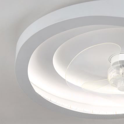 Brilagi - Димируем LED таванен вентилатор LED/80W/230V 3000-6500K Ø 50 см бял + дистанционно управление