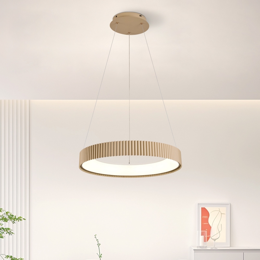 Brilagi - Димируем LED полилей на кабел FALCON MODERN LED/30W/230V 3000-6500K 40 cm бежов + дистанционно управление