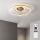 Brilagi - Димируем таванен вентилатор LED/66W/230V 55 см бял/златист + дистанционно управление