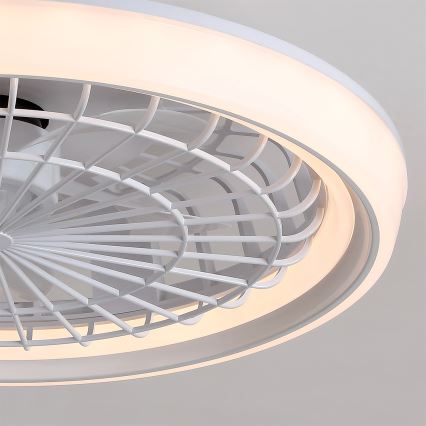 Brilagi - Димируем таванен вентилатор с LED, LED/40W/230V, Ø 48 см, бял + дистанционно управление