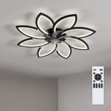 Brilagi - димируем таванен вентилатор с LED, 43 W, 230 V, Ø 90 см, черен + дистанционно управление