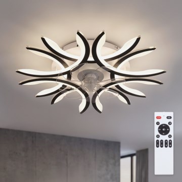 Brilagi - Димируем таванен вентилатор с LED/70W/230V 3000-6500K диаметър 76 см черен + дистанционно управление