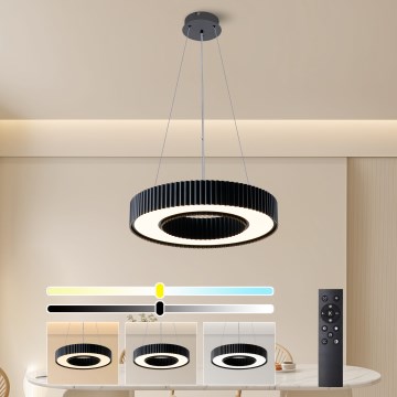 Brilagi - Димируем висящ полилей на кабел LUMIX LED/48W/230V 3000-6000K, черен, диаметър 50 cm + дистанционно управление
