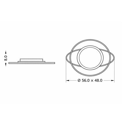 Brilagi - LED димируемо детско таванно осветително тяло ASTRO LED/68W/230V 3000–6000K + дистанционно управление
