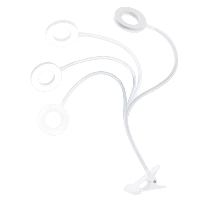 Brilagi - димируема LED лампа с щипка ORBELA LED/8W/5V 3000/4000/5000K бяла