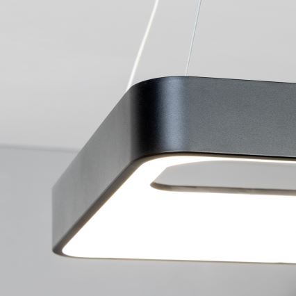 Brilagi - Димируема LED висяща лампа на кабел FALCON II LED/80W/230V 3000-6500K 40x40 cm черна + дистанционно управление