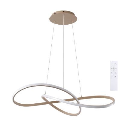Brilagi - Димируем LED полилей на кабел INFINITY LED/80W/230V 3000-6000K 80x80 cm бежов + дистанционно управление