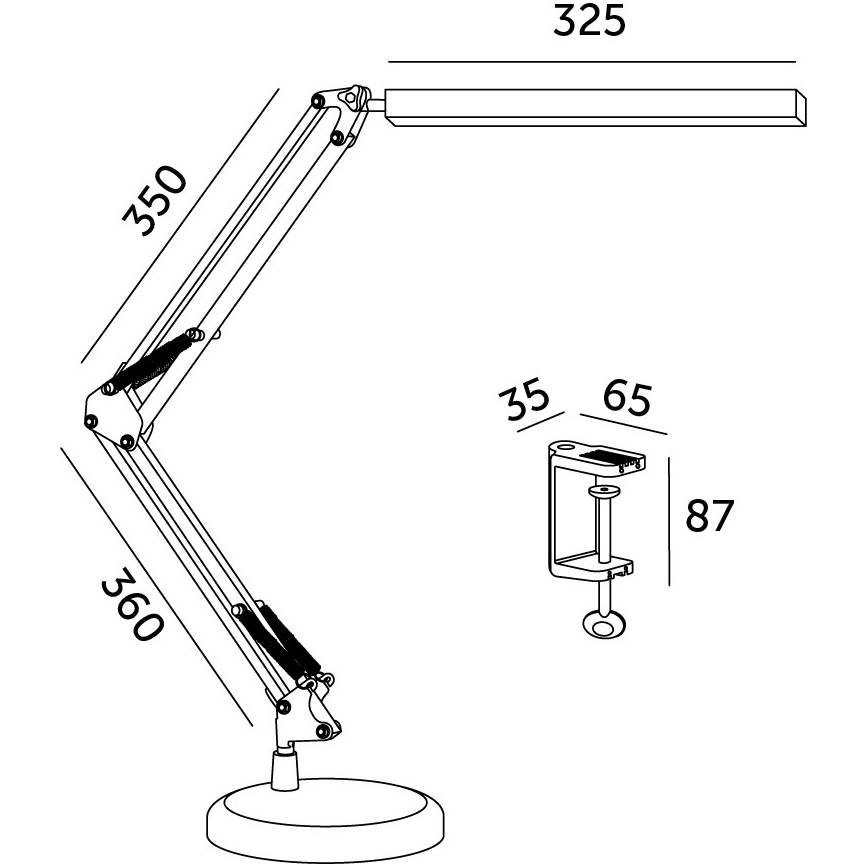 Brilagi - Димируема LED настолна лампа 2 в 1 USB VARIO LED/14W/5V 3000-6000K черна