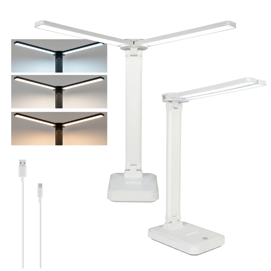 Brilagi - Димируема LED настолна лампа MODO DUO LED/8W/5V 3000/4000/6500K бяла