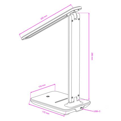 Brilagi - димируема LED настолна лампа MODO LED/7W/230V 3000/4000/6500K бяла