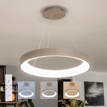 BRILAGI - димируема LED полилей на кабел FALCON II LED/99W/230V 3000-6500K Ø 60 cm бежов + дистанционно управление
